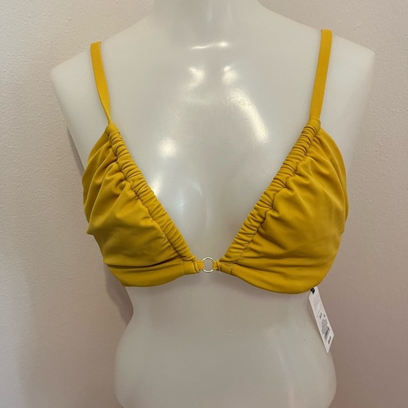 Shade & Shore Other - Shade & Shore Mustard Yellow Bikini Top size 36D